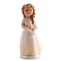 Figura de Comunión Niña con Paloma 16cm
