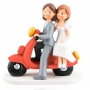 Figura para Tarta Chicas en Moto 17 cm