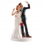 Figura Pareja de Boda Selfie 20 cm