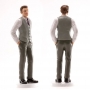 Figura de Boda Hombre con Chaleco Gris 16 cm