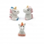 Figuritas Roscón de Reyes Unicornios 3 ud