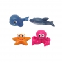 Figuritas Roscón de Reyes Animales Marinos 4 ud