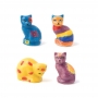 Figuritas Roscón de Reyes Gatos Moda 4 unidades