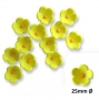 Juego de 50 flores comestibles amarillas