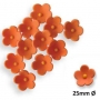 Juego de 50 flores comestibles naranjas