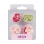 Flores y hojas de azúcar Rosas