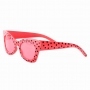 Gafas Rojas con Lunares Negros