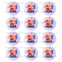 Juego de 12 Impresiones en Papel de Azúcar Día del Padre Modelo F 6 cm