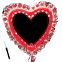 Globo Corazón Estilo Pizarra 71 cm