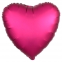 Globo Corazón Fucsia Satinado 45 cm