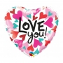 Globo Corazones I Love You 45 cm