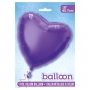 Globo de Foil Corazón Violeta 45 cm