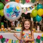 Globo de foil Stitch Surf 45 cm para cumpleaños infantiles
