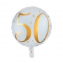 Globo Foil 50 años Oro 45 cm