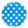 Globo Foil Azul con Lunares