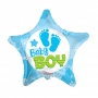 Globo Foil Estrella Bebé Niño 45 cm