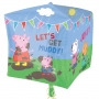 Globo Foil Peppa Pig Cubo 38 cm