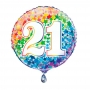 Globo nº21 Rainbow 45 cm