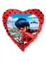 Globo Ladybug  Corazón 45 cm