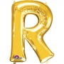Globo Letra R 40 cm Dorado