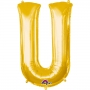 Globo Letra U 40 cm Dorado