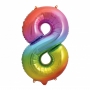 Globo Nº 8 Rainbow 86 cm
