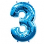 Globo Nº3 Azul 1m