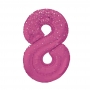 Globo Nº8 Rosa 86cm