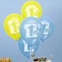 Globos 1er Cumpleaños Azules y Amarillos