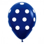 Globos Azul Marino con Lunares Blancos