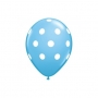 Globo Azul con Lunares blancos (5 uds)