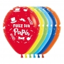 Globos Feliz Día Papá 30 cm 12 ud