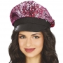 Gorra de Lentejuelas Fucsia