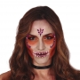 Joyas Faciales Adhesivas Calavera Lila