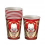 Juego  8 Vasos Payaso Halloween