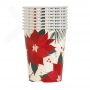 Juego 8 Vasos Flor de Pascua 270 ml