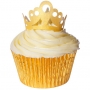 Juego de 10 obleas Tiaras Doradas