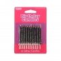 Juego de 10 velas negras con brillo