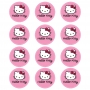 Juego de 12 Impresiones en Papel Comestible Hello Kitty Mod B