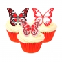 Juego de 12 Obleas Mariposas Corazones