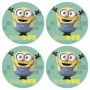 Juego de 12 obleas para cupcakes Minions
