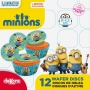 Juego de 12 obleas para cupcakes Minions