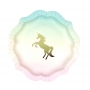 Juego de 12 Platos Unicornio 21cm