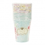 Juego de 12 vasos Vintage Floral