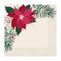 Juego de 16 Servilletas Flor de Navidad
