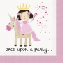 Juego de 16 Servilletas Princesa y Unicornio