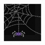 Juego de 16 servilletas Tela de araña