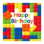 Juego de 20 Servilletas Building Blocks