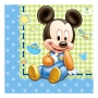 Juego de 20 Servilletas Mickey Bebé