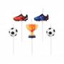 Juego de 5 Velas Fútbol